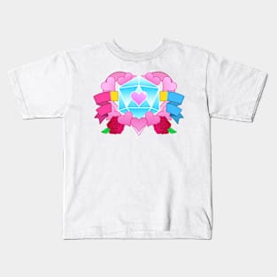 DiceHeart - Pan Banner, Light Blue Dice Kids T-Shirt